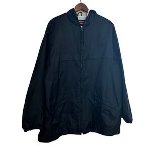 Perry Ellis Lined Full Zip Windbreaker With Hood